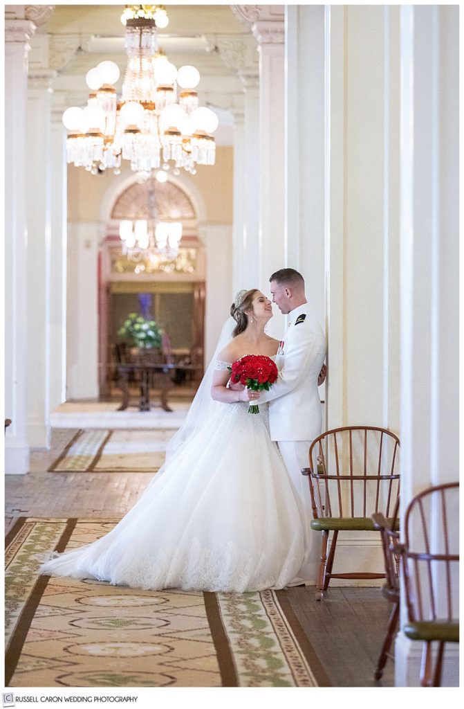 elegant bride and groom portrait