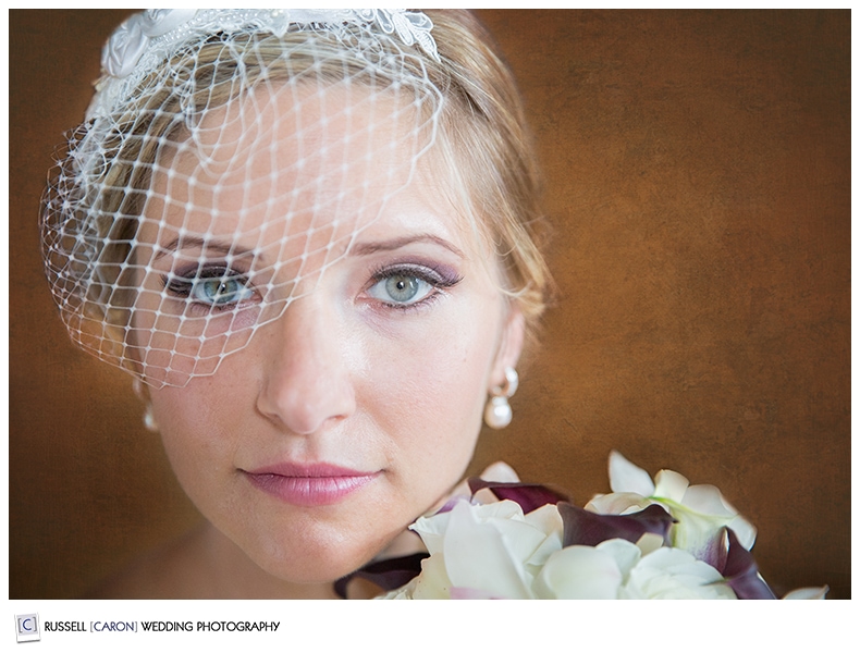 Portland Maine wedding photographer does beautiful bridal portraits