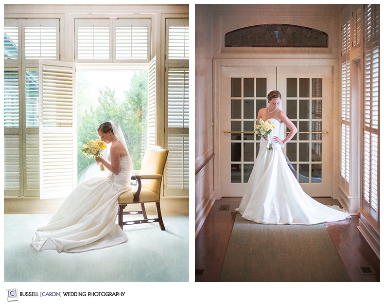 Beautiful bridal portraiture by Maine wedding photographers