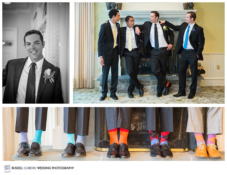 Groomsmen photography at Point Lookout Resort Maine