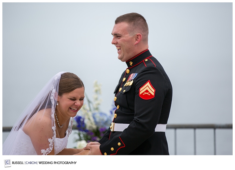 Maine military wedding photographer