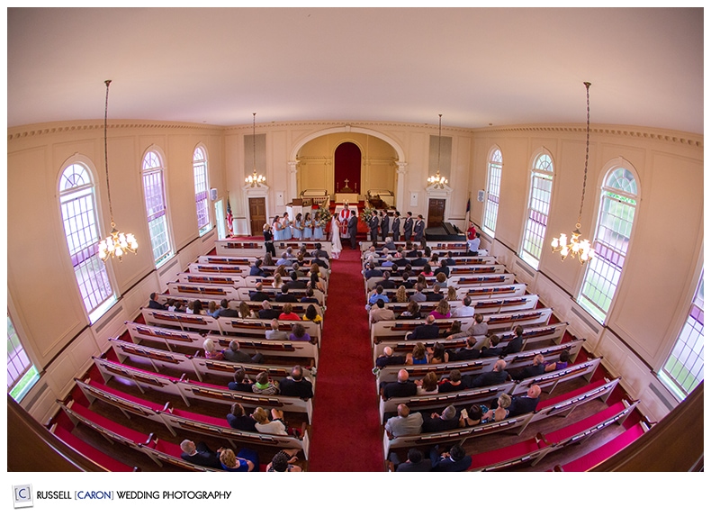 Congregational Church wedding Camden Maine