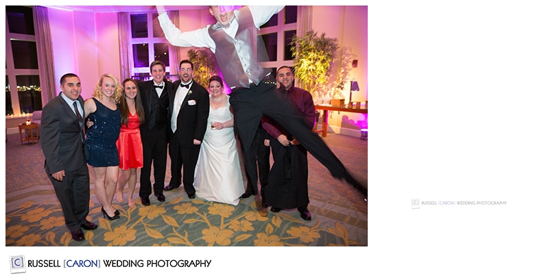 Wedding day photobomb