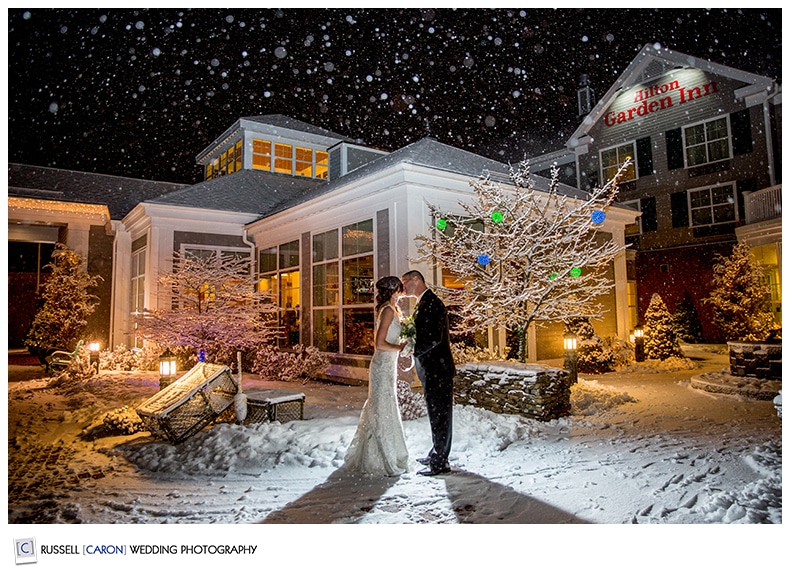 A winter wedding in Freeport Maine