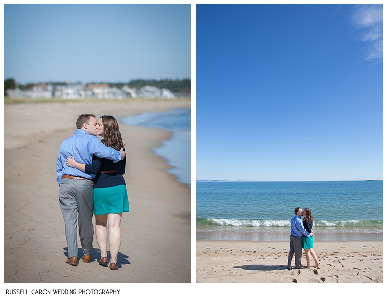 Wedding on the beach engagement session on the beach