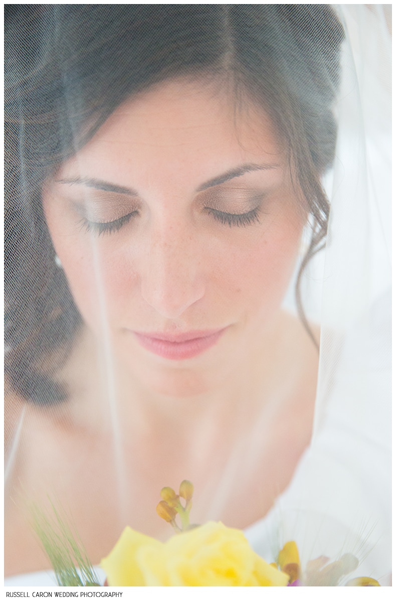 Beautiful bridal portraits by Russell Caron