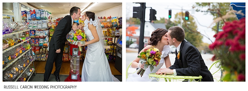 in the store the bride used to go to as a child