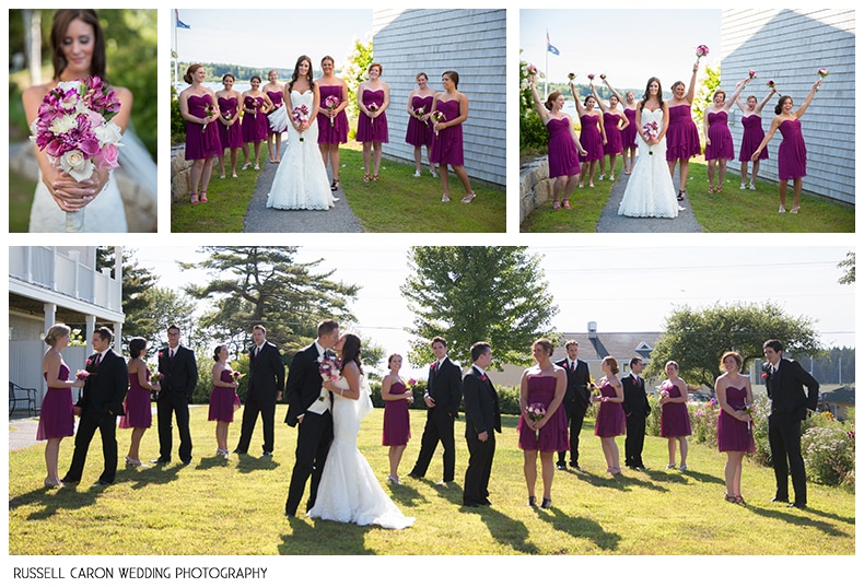 Bride and bridesmaids, bridal party photos