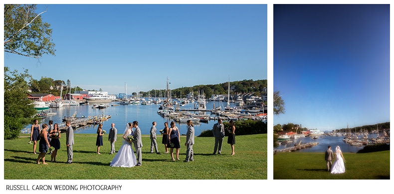Camden Harbor wedding photos