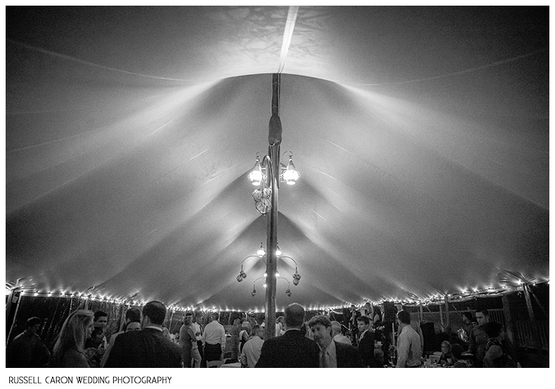 Tented reception at the Breakwater Inn, Kennebunkport, Maine