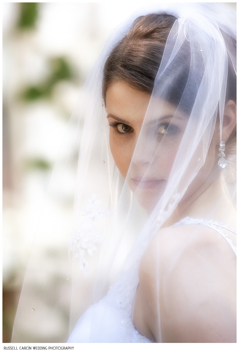 Erica during her bridal portrait, Camden Maine weddings