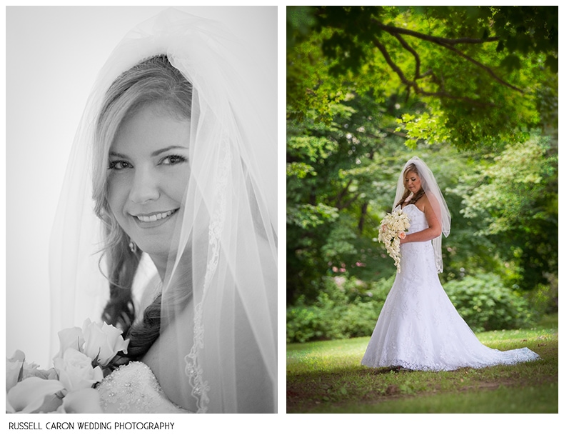Jenn's bridal images by Russell Caron Wedding Photography