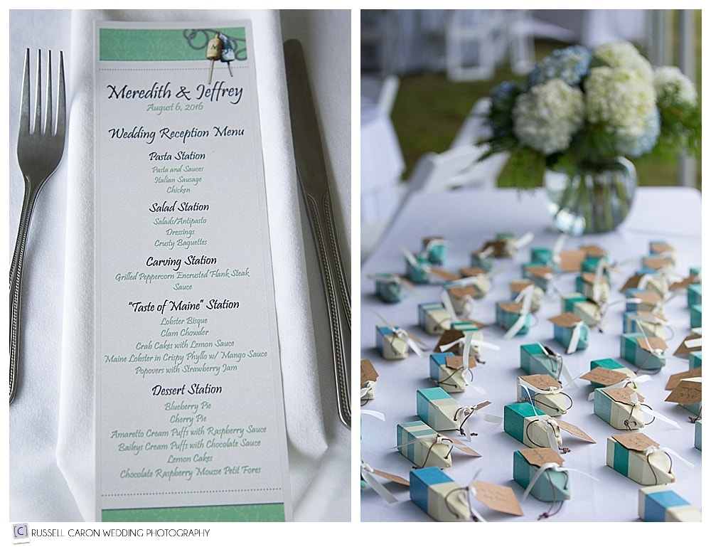 atlantic oceanside wedding reception details