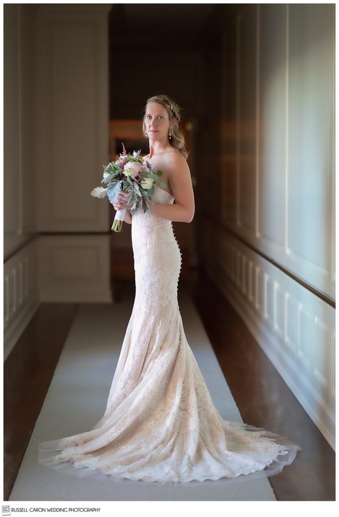 beautiful full-length bridal portrait