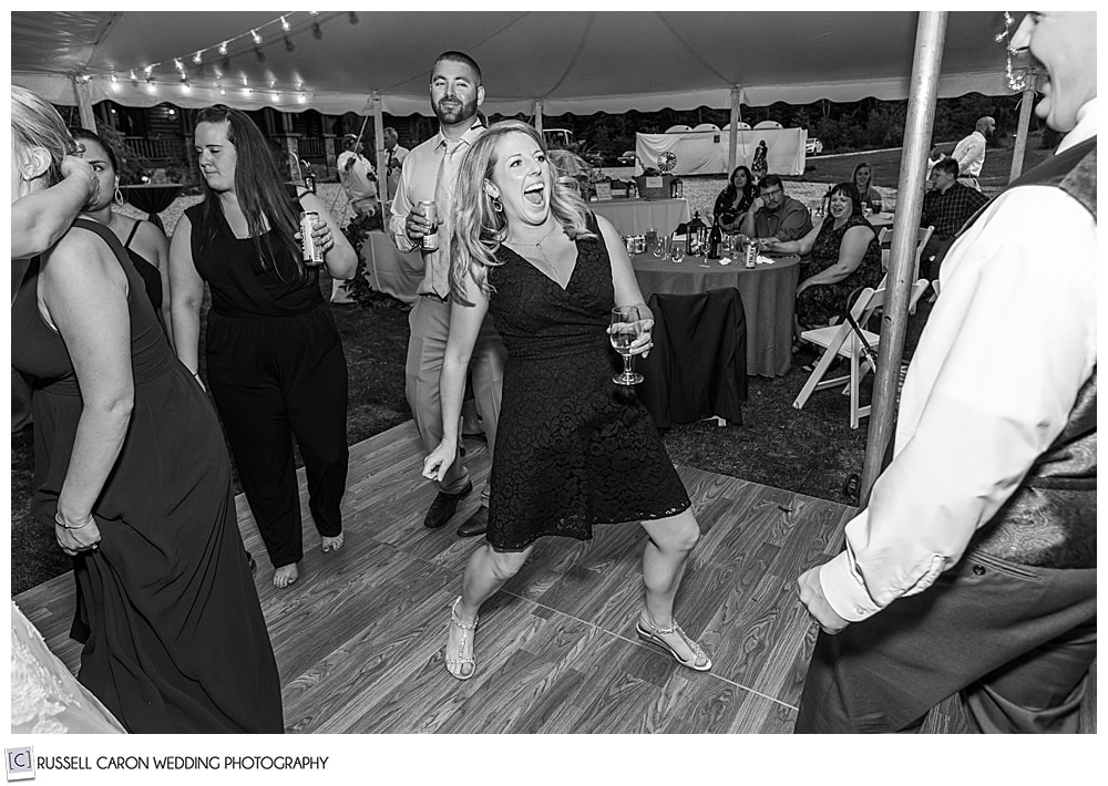 black and white photo of woman dancing