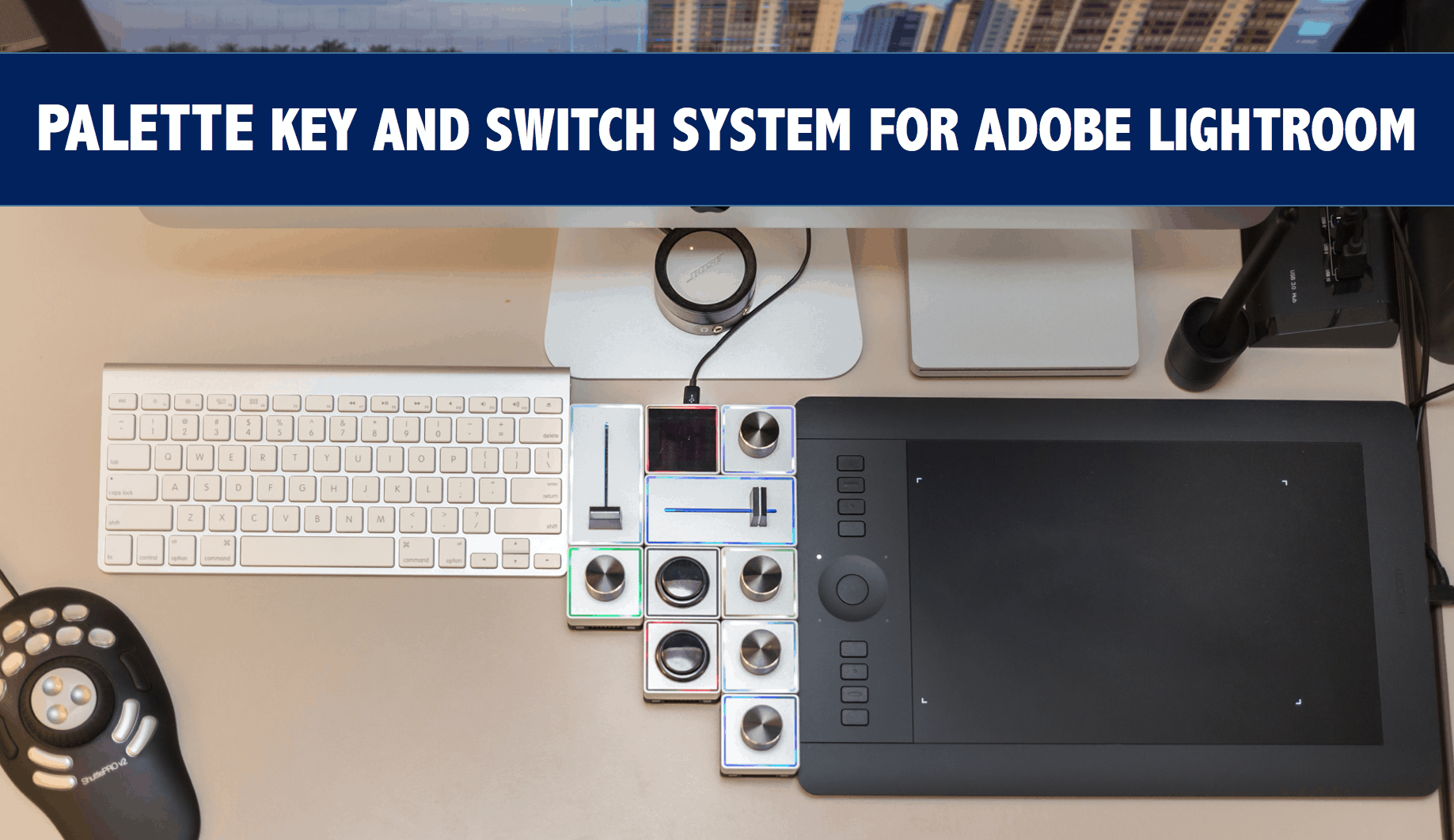 Palette gear key and switch system for Adobe Lightroom
