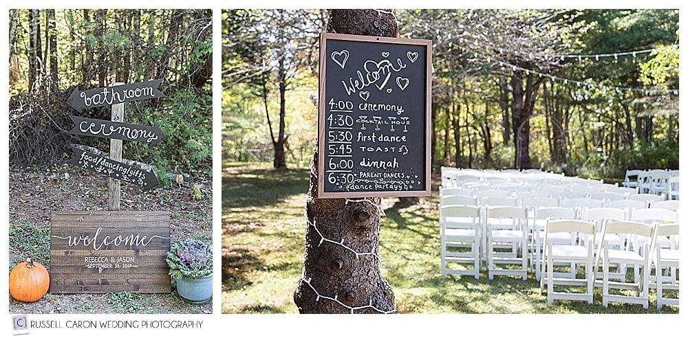 outdoor wedding ceremony detail photos