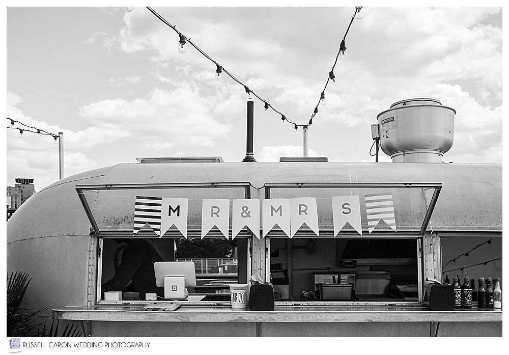 Airstream on rooftop at Bayside Bowl, Portland, Maine