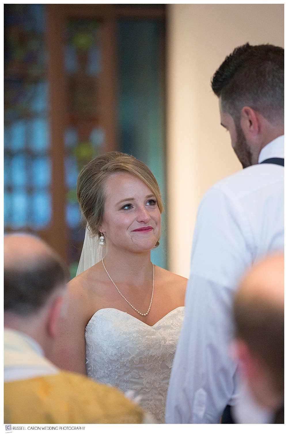 bride-during-sacred-heart-yarmouth-wedding