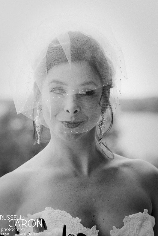 Bride at her wedding day first look