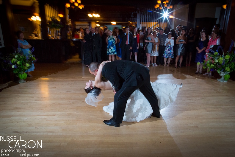 Bride and groom's first dance