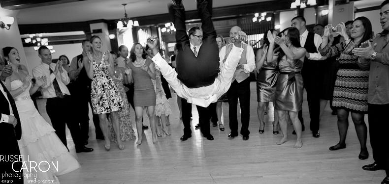 Dancing fun at a wedding reception