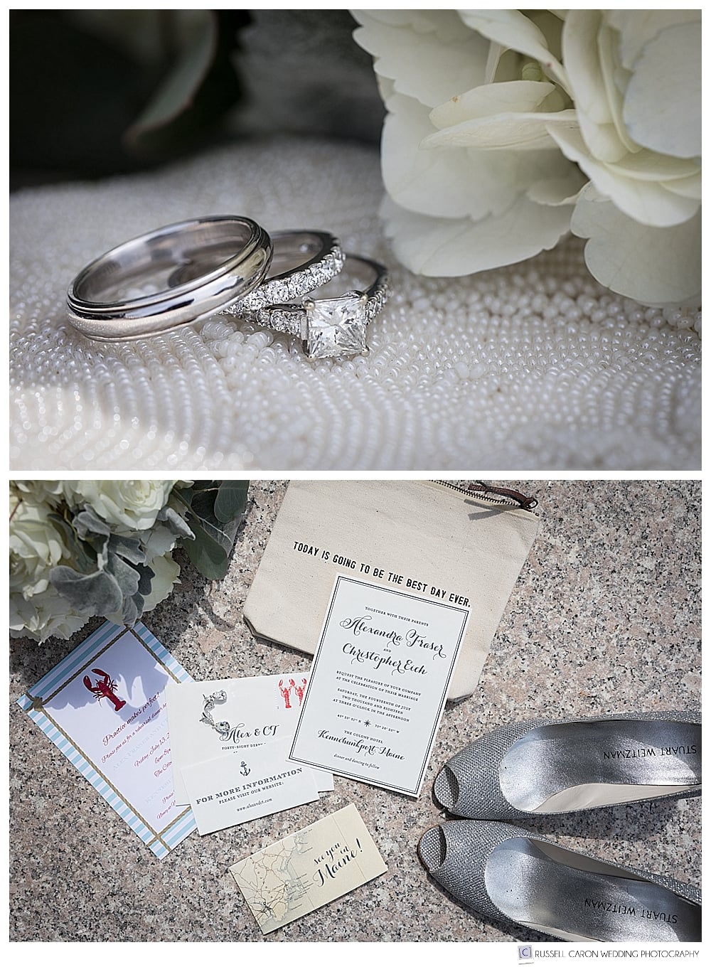 bridal details photos, rings, and gus and ruby letterpress paper suite