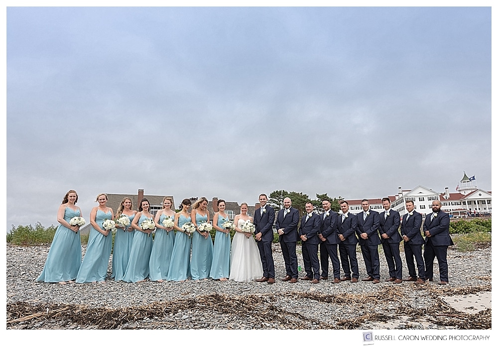 bridal party in Kennebunkport Maine