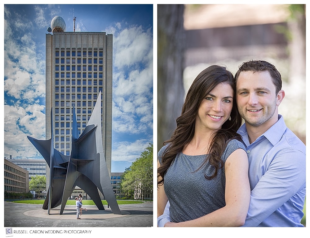 man-and-woman-posing-in-front-of-sculpture-at-MIT