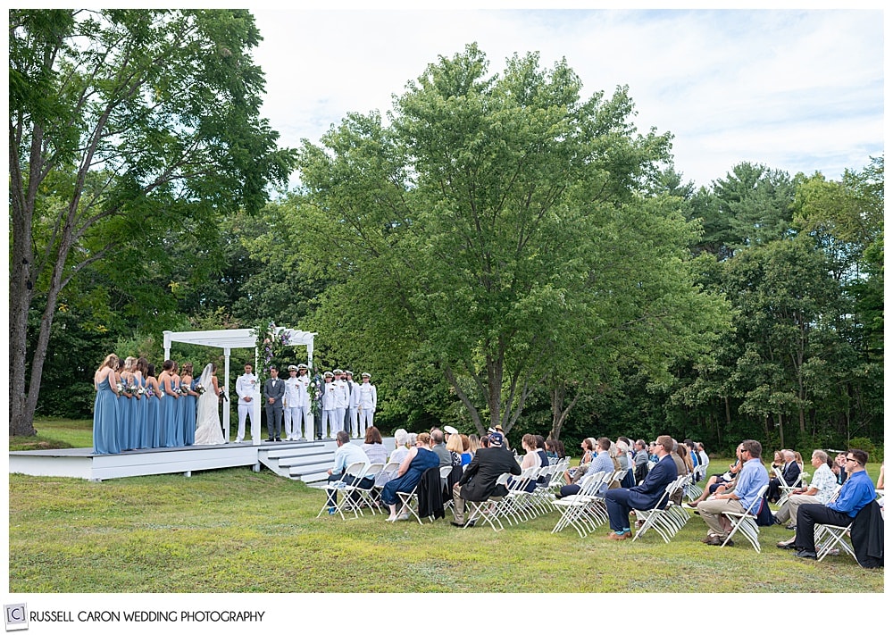 Dresden Maine wedding ceremony