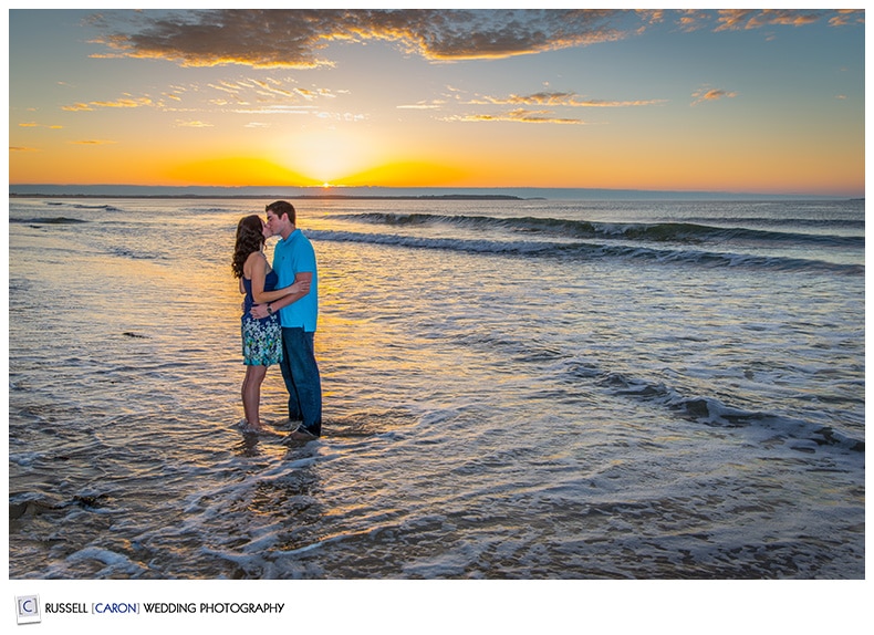 sunrise engagement old orchard beach