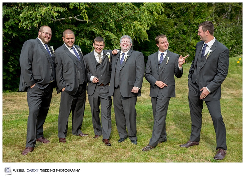 Maine groomsmen photos