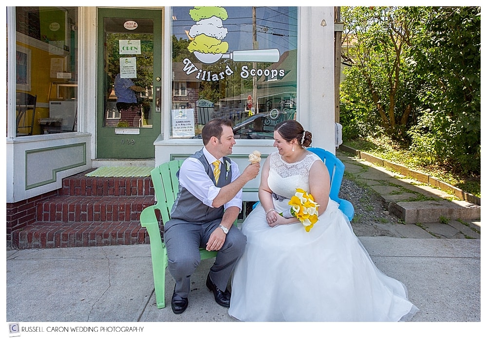 bride-and-groom-at-willard-scoops-south-portland-maine
