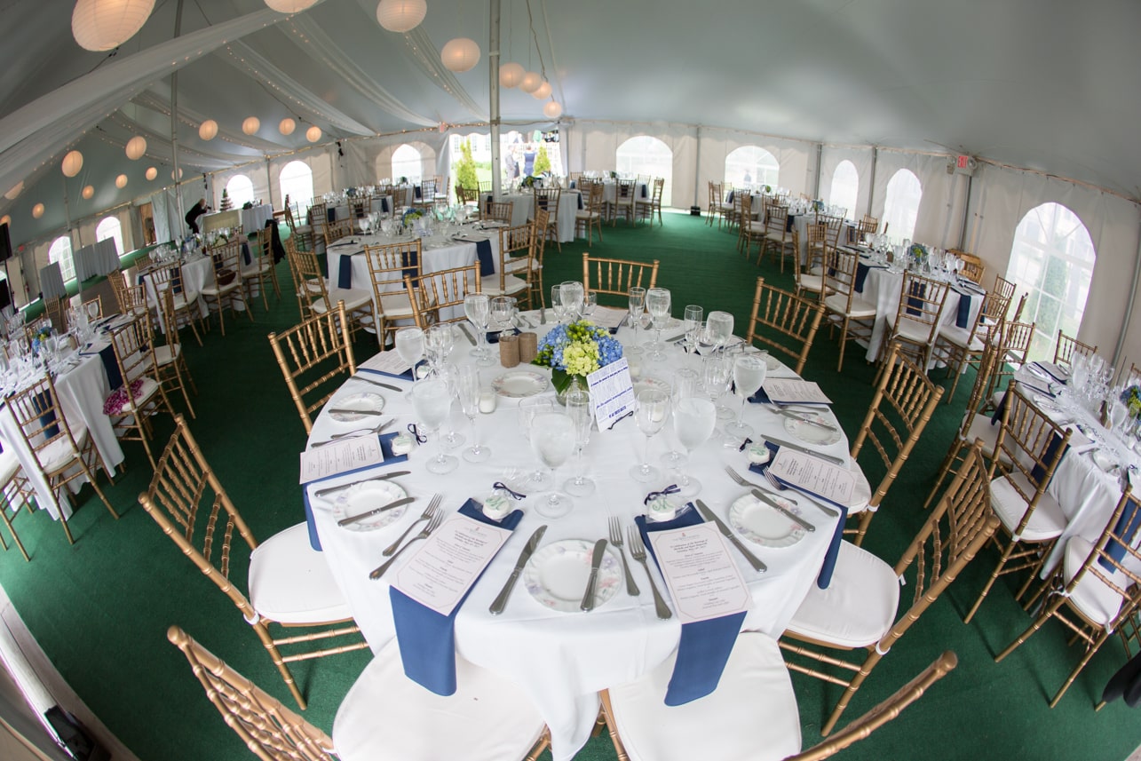 Receptions under the tent at The Wentworth