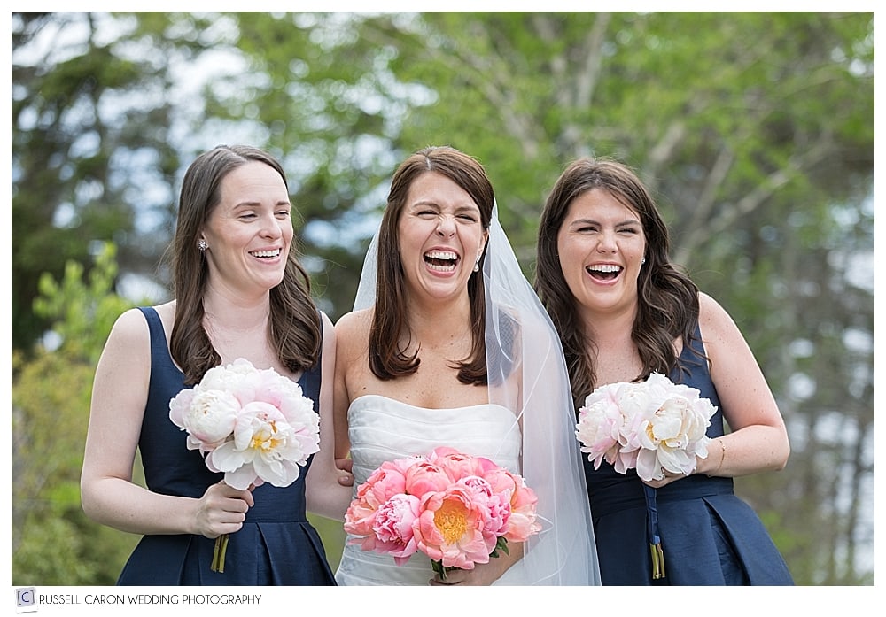 Bride with her sisters