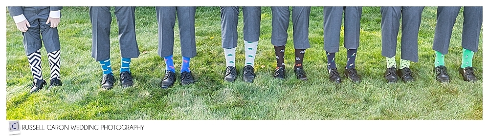 groomsmen's colorful socks