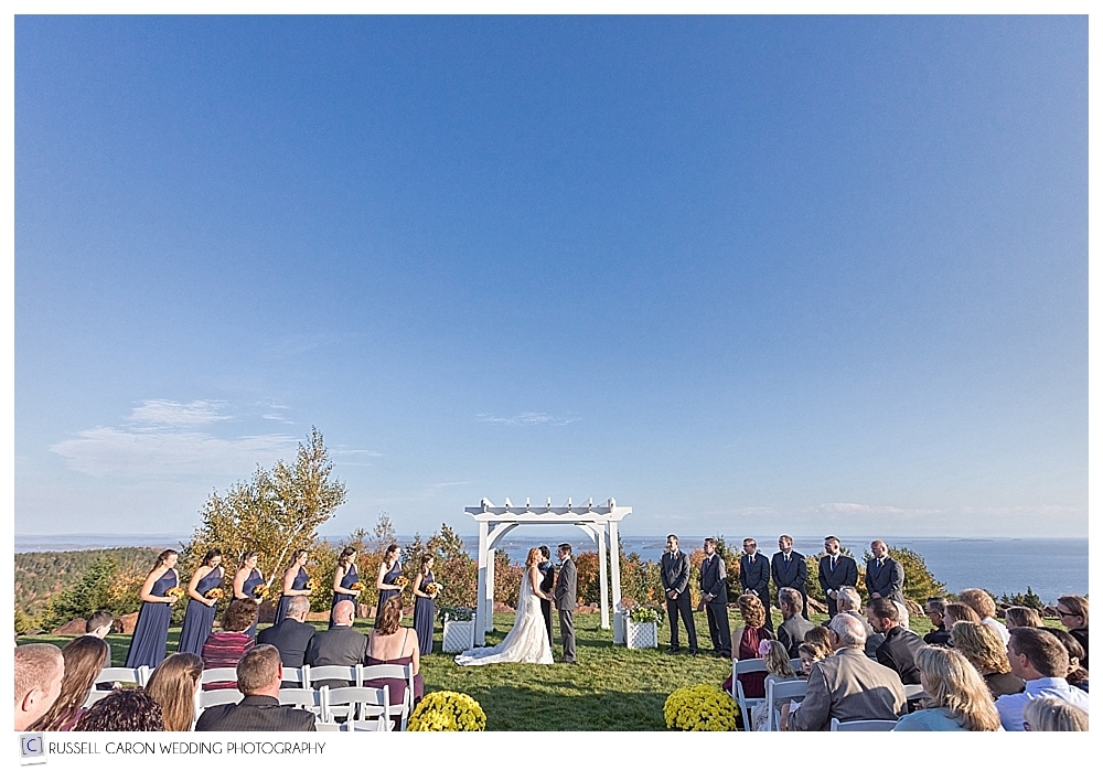 Outdoor Point Lookout Resort wedding ceremony