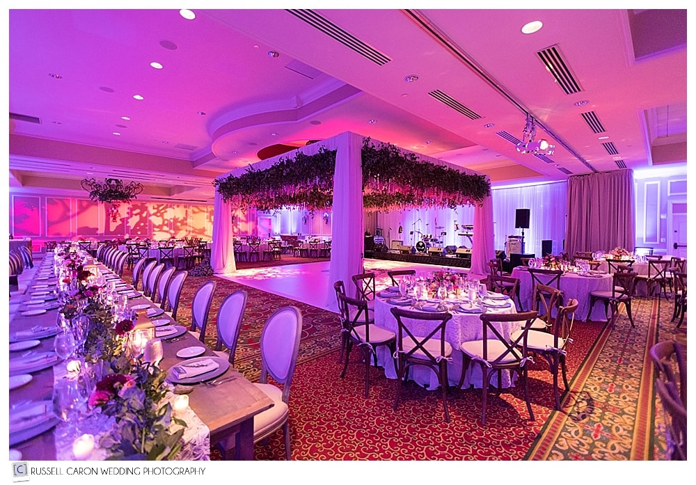 Samoset Resort wedding reception in the ballroom