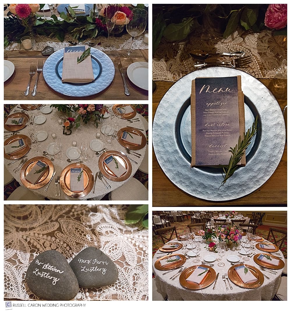 Samoset Resort wedding reception details