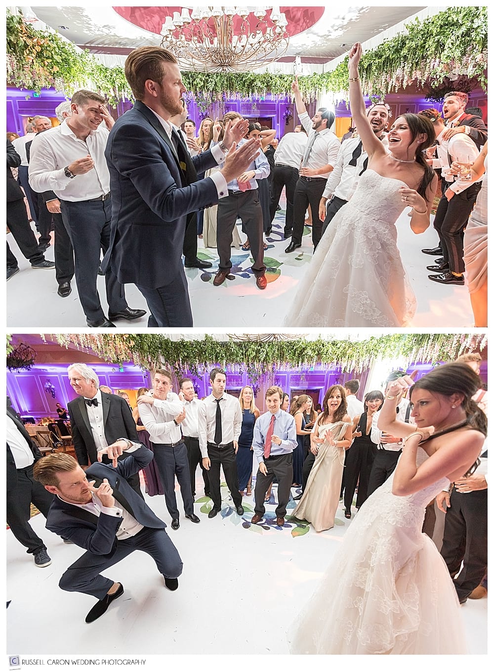 dancing during Samoset Resort wedding