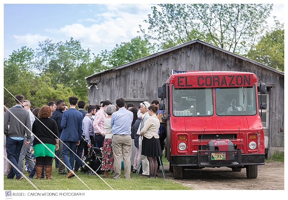 el Corazon food truck at Shady Lane Farm wedding