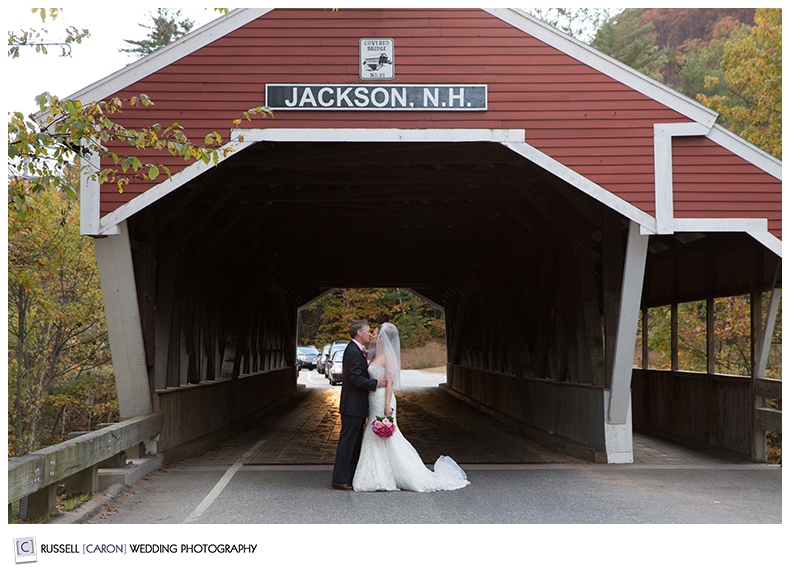 New Hampshire covered bridge wedding photos