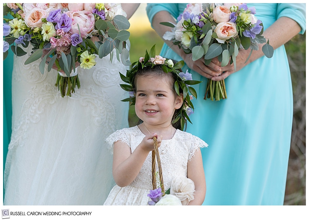 flower girl with a flower crown