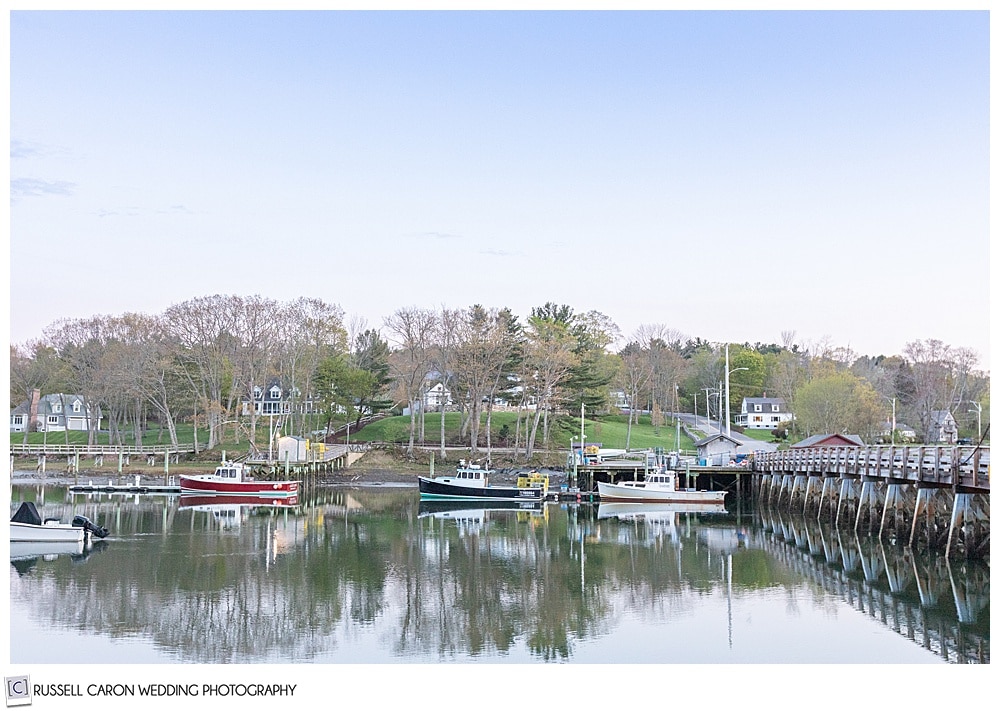 lobster boats in York Harbor, Maine