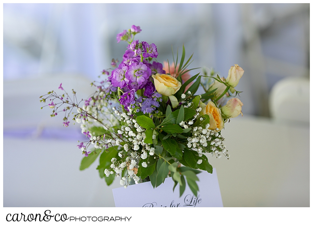 sweet summertime wedding floral bouquet