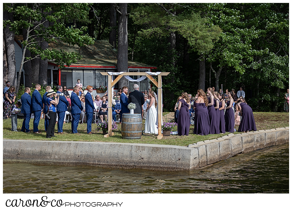 highland lake maine wedding ceremony