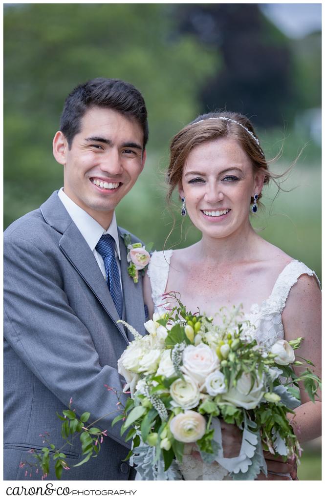 bride and groom portrait