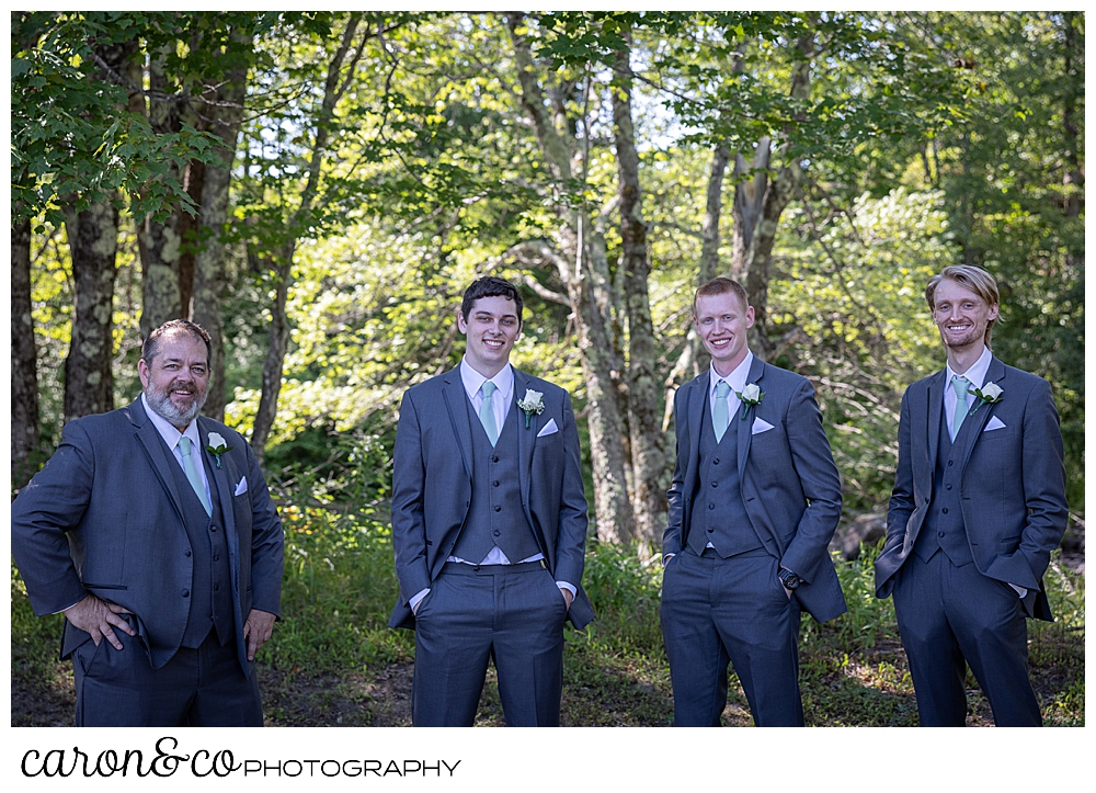a groom with his groomsmen
