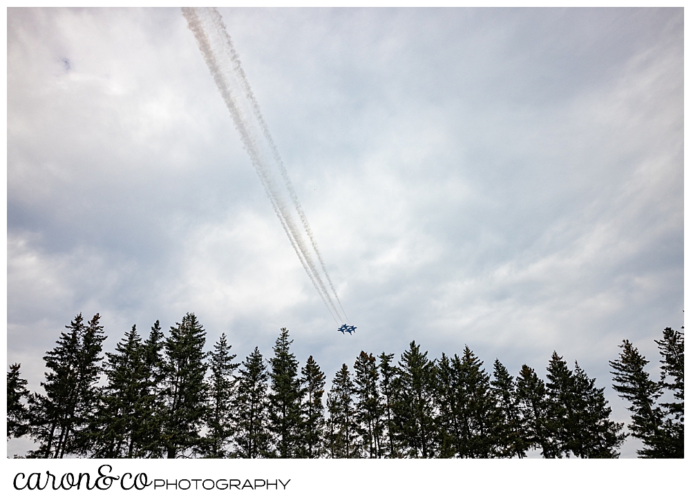 us navy blue angels flying over the Brunswick pines