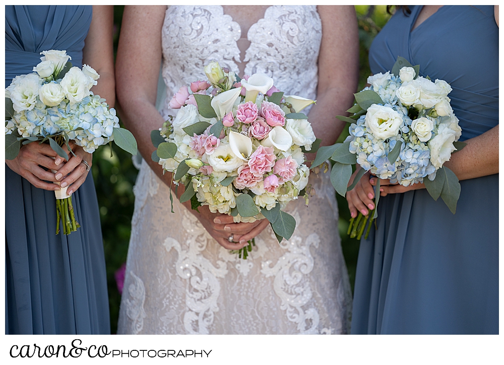 bridal bouquet and bridesmaids bouquets